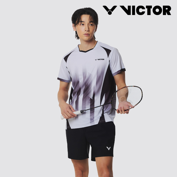 빅터 빅터 VT26AGW001M R-60203 남성 반팔 티셔츠 우븐 반바지 세트